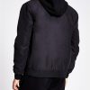 selling royce bomber with jersey removable hood black 5f22837eb32e1