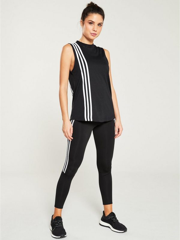 selling run 3 stripe tight black 5efcbe04cec60