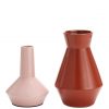 selling set of 2 feature vases mauve and burnt orange 5efeef1be6a53