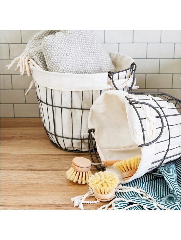 selling set of 2 round wire storage baskets with lining 5f003f21edbfc