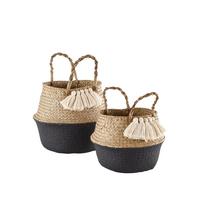 selling set of 2 tasseled belly baskets 5f003f79b9f38