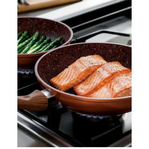 selling set of 3 copper stone non stick pans with free recipe book 5f05b29b5c01e