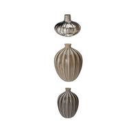 selling set of 3 glazed vases silver charcoal and grey 5efeef4e5eb57