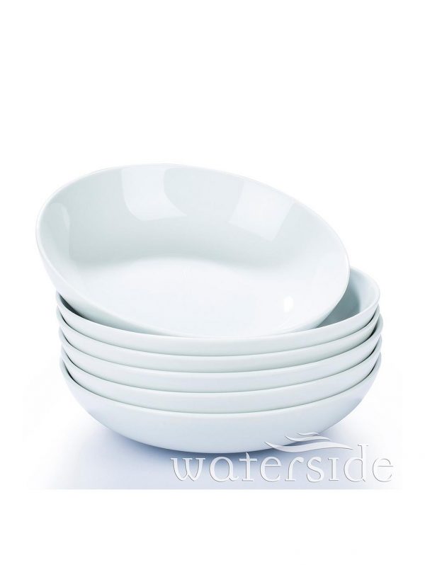 selling set of 6 white pasta bowls 5efc790fb4825