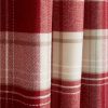 selling shetland check faux wool pleated curtains 5f019634dfb6d
