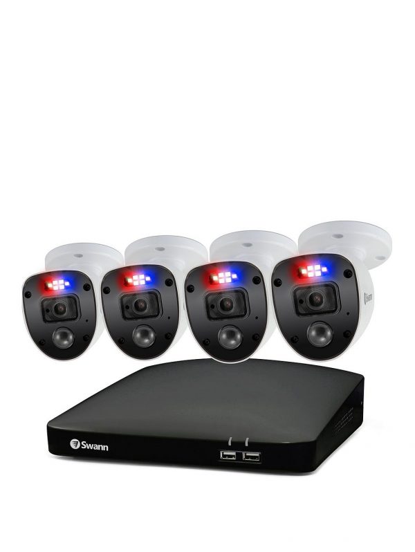 selling smart security cctv system 8 chl 1080p 1tb hdd dvr 4 x pro enforcer camera works with alexa google assistant swann security swdvk 846804sl eu 5f23ba5a5db34