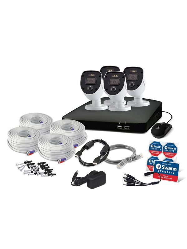 selling smart security cctv system 8 chl 1080p 1tb hdd dvr 4 x pro enforcer camera works with alexa google assistant swann security swdvk 846804sl eu 5f23ba5c0eb9f