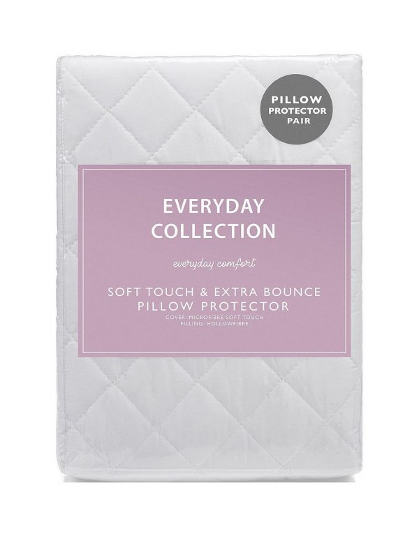selling soft touch extra bounce pillow protector pair 5efef17f39a26
