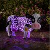 selling solar silhouette daisy cow garden ornament 5f2015c6202f7