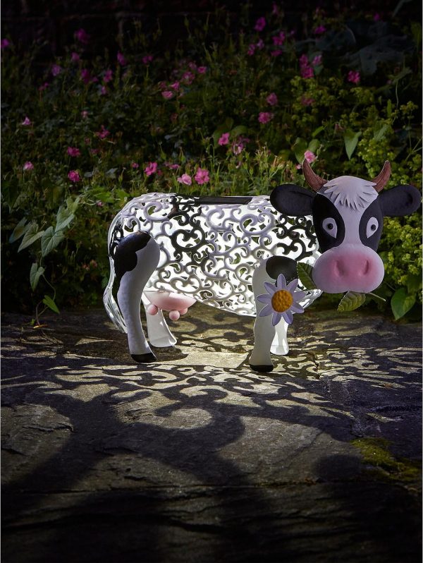 selling solar silhouette daisy cow garden ornament 5f2015c6d224d