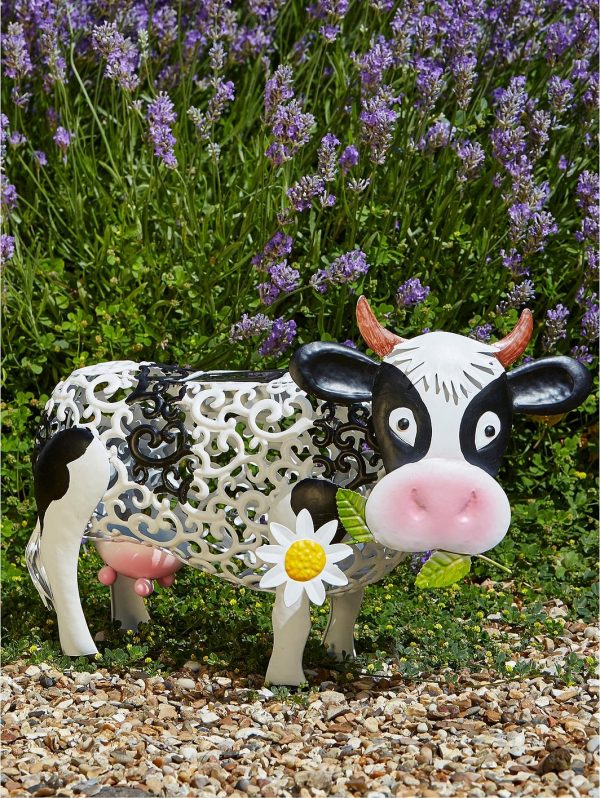 selling solar silhouette daisy cow garden ornament 5f2015c790ec8