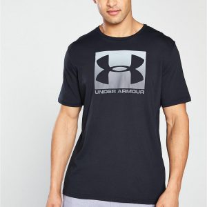 selling sportstyle boxed logo t shirt black grey 5efc81c143664