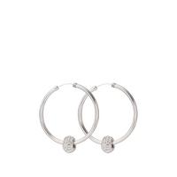 selling sterling silver 40mm crystal glitter slider hoops 5efc63cbc1541