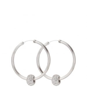 selling sterling silver 40mm crystal glitter slider hoops 5efc63cd9010c