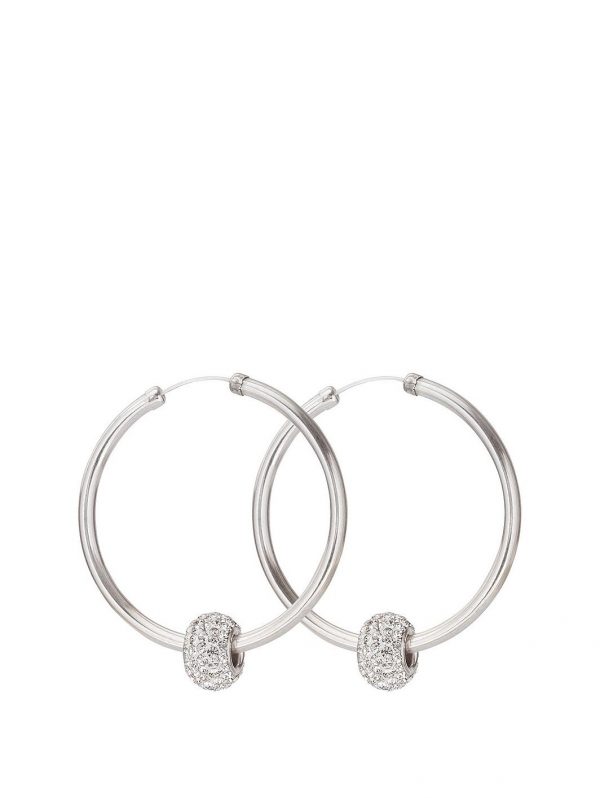 selling sterling silver 40mm crystal glitter slider hoops 5efc63cd9010c