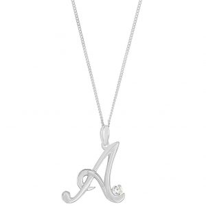selling sterling silver cubic zirconia initial pendant 5f044c0f8e2b1