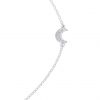 selling sterling silver cubic zirconia moon star anklet 5efc63c44976b