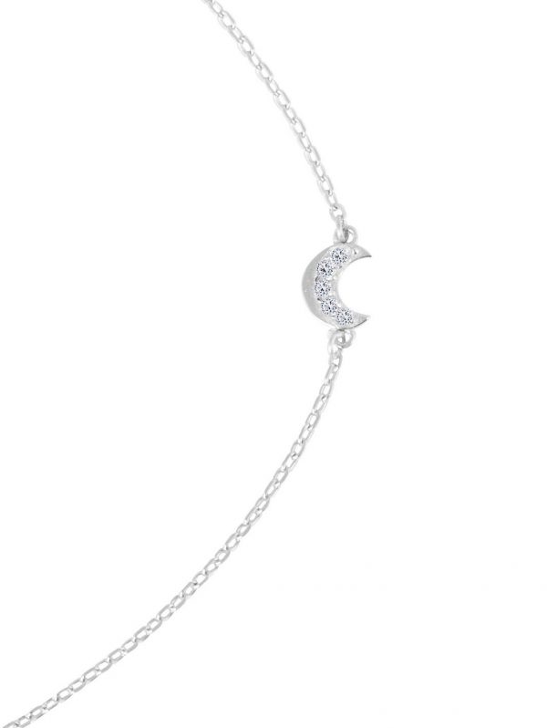 selling sterling silver cubic zirconia moon star anklet 5efc63c44976b