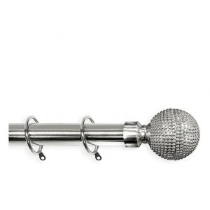 selling studded ball finial extendable curtain pole 5f019626cc979