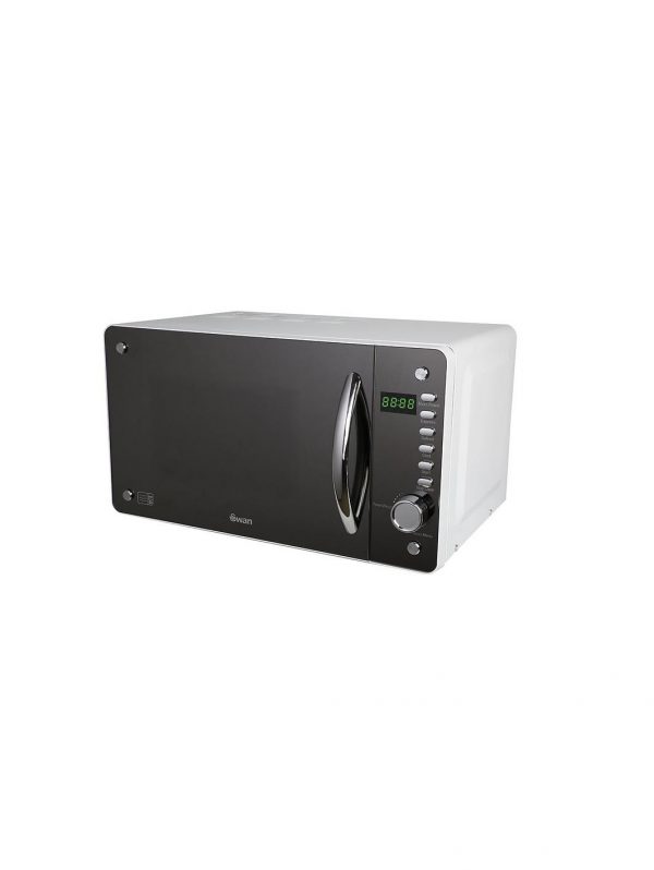 selling swan 20 litre digital microwave with mirror door silver white 5f0565c50eee5