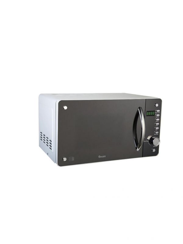 selling swan 20 litre digital microwave with mirror door silver white 5f0565c6700f4