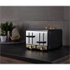 selling swan gatsby range 4 slice toaster black gold 5f06b68195074