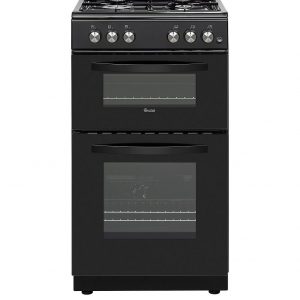 selling sx15871b 50cm wide twin cavity gas cooker black 5f081bdc28379