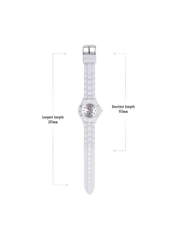 selling tikkers silver butterfly dial white silicone strap watch with purse and necklace kids gift set 5efed9e7da6a3