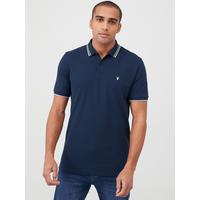 selling tipped pique polo navy 5efdda170e2be