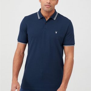 selling tipped pique polo navy 5efdda1d115ac