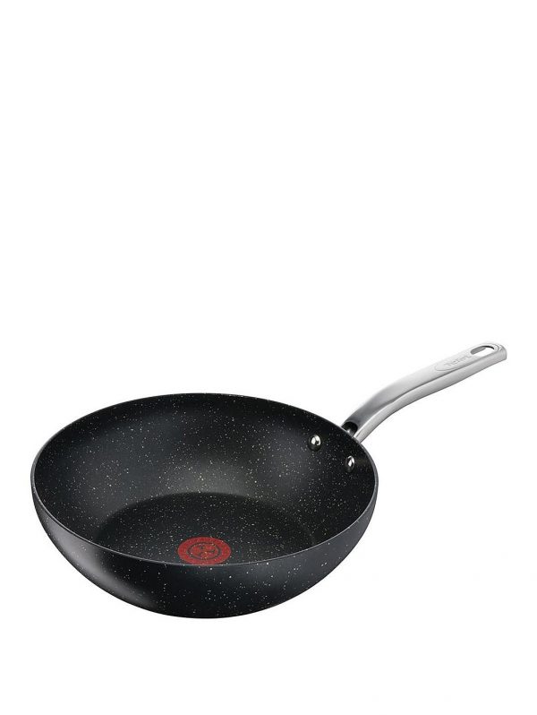 selling titanium excel 28cm wok pan with thermospot stone effect 5f05b74e628ce