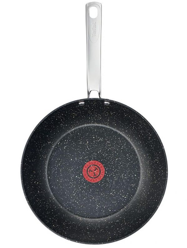 selling titanium excel 28cm wok pan with thermospot stone effect 5f05b74f05dd7