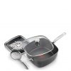selling titanium excel all in one pan frying pan with thermospot stone effect 5f05b7932f163