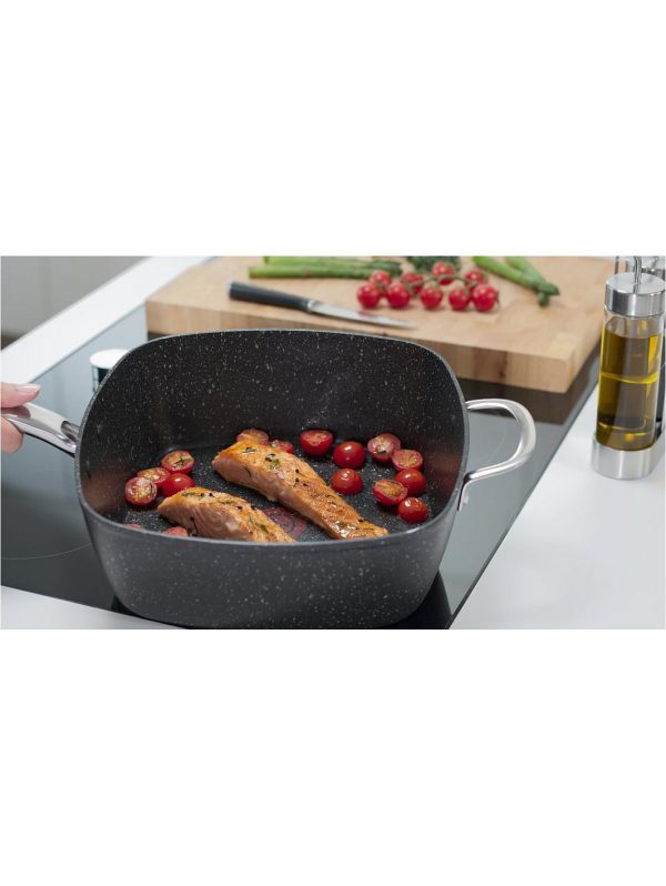 selling titanium excel all in one pan frying pan with thermospot stone effect 5f05b795d8691