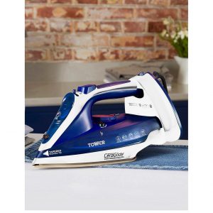 selling tower 2400w cord cordless steam iron blue 5f06b8fd40aed
