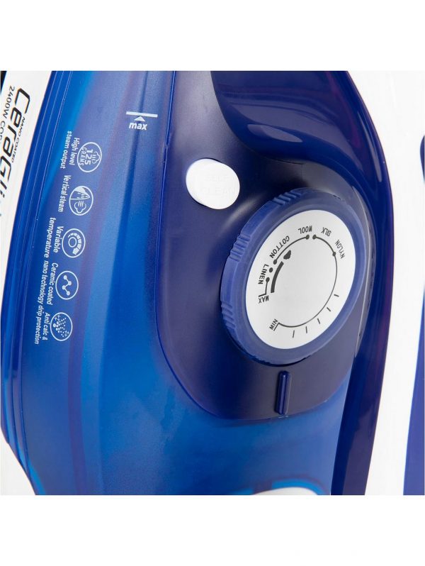selling tower 2400w cord cordless steam iron blue 5f06b90058ac1