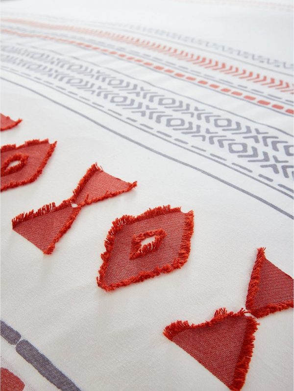 selling tulum tufted jacquard duvet cover set 5efeeff80a5b6