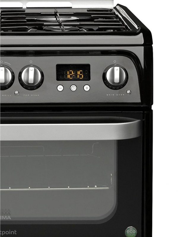 selling ultima hud61ks 60cm double oven dual fuel cooker with gas hob black 5f0577efac591