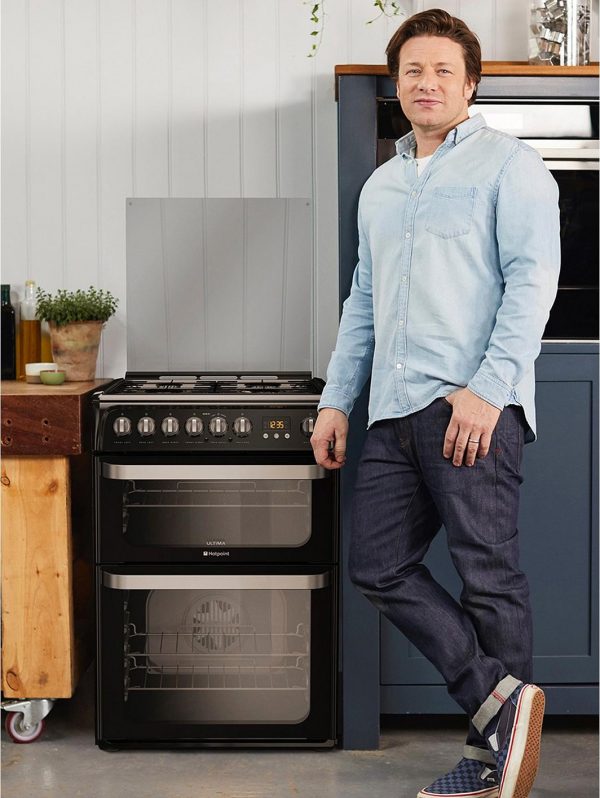 selling ultima hud61ks 60cm double oven dual fuel cooker with gas hob black 5f0577f066c68