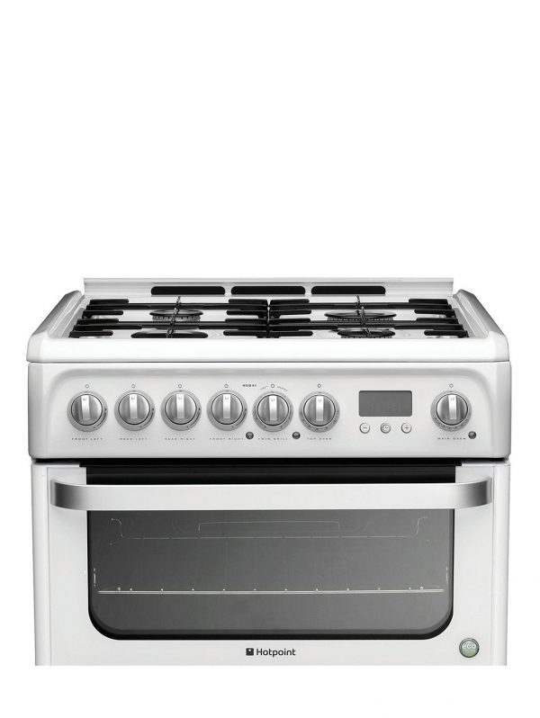 selling ultima hud61ps 60cm dual fuel cooker with gas hob white 5f081bc22d0e8