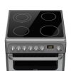 selling ultima hue61gs 60cm double oven electric cooker with ceramic hob graphite 5f0577cb43c4c