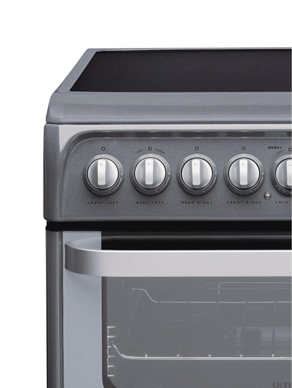 selling ultima hue61gs 60cm double oven electric cooker with ceramic hob graphite 5f0577cc19c58