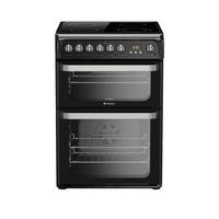 selling ultima hue61k 60cm double oven electric cooker with ceramic hob black 5f081b90e4b90