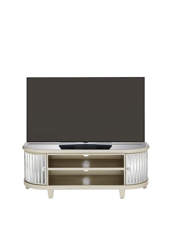selling venetian 2 door curved glass tv unit fits up to 50 inch tv 5f1c0a6dd37a1