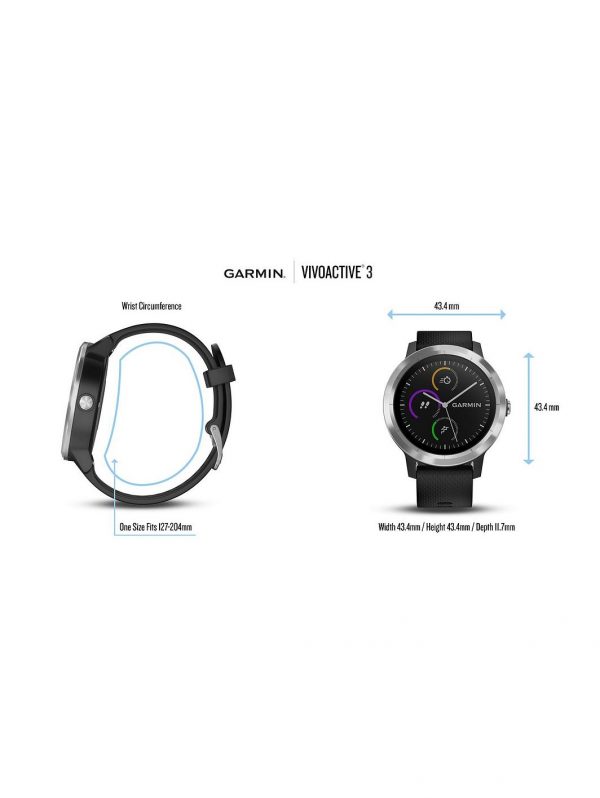 selling vivoactive 3 gps smartwatch with built in sports apps and wrist heart rate black 5f06c1a597638