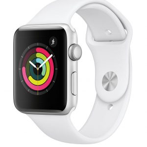 selling watch series 3 2018 gps 42mm silver aluminium case with white sport band 5f1d286babd30