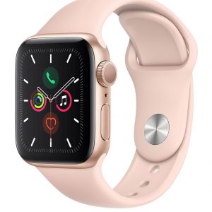 selling watch series 5 gps 40mm gold aluminium case with pink sand sport band 5f1e79c6c695f