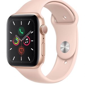 selling watch series 5 gps 44mm gold aluminium case with pink sand sport band 5f1e79f79ed75
