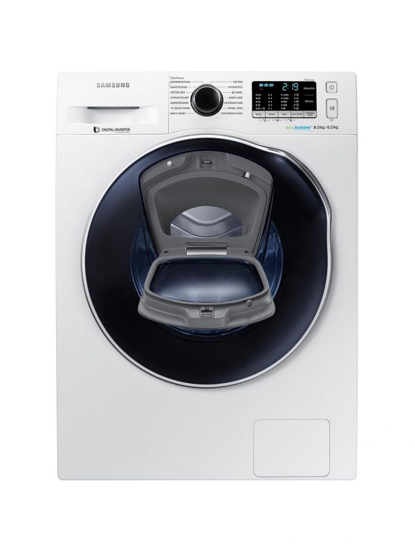 selling wd80k5b10ow eu 8kg wash 6kg dry 1400 spin addwash washer dryer with ecobubble technology white 5f06d2e858a2b