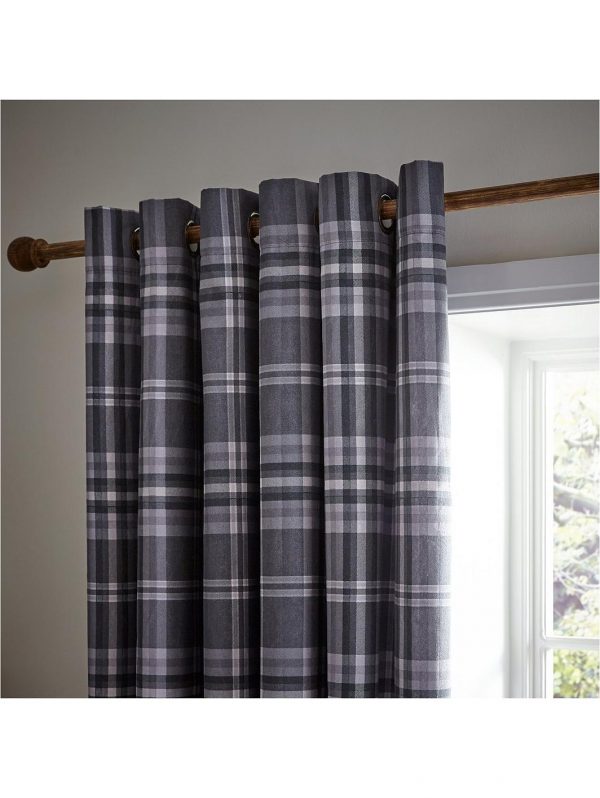 selling woven check thermal eyelet curtains 5f01978cda810